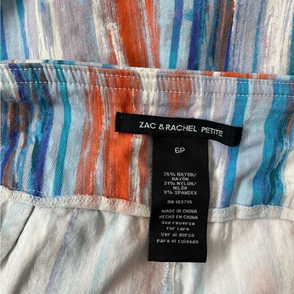 Zac & Rachel Multi Color Skort SZ 6P - Picture 10 of 11